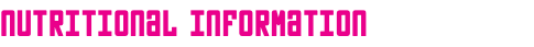 Nutritional Information
