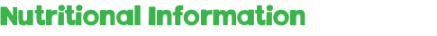 Nutritional Information