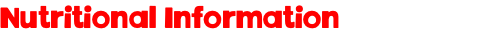 Nutritional Information